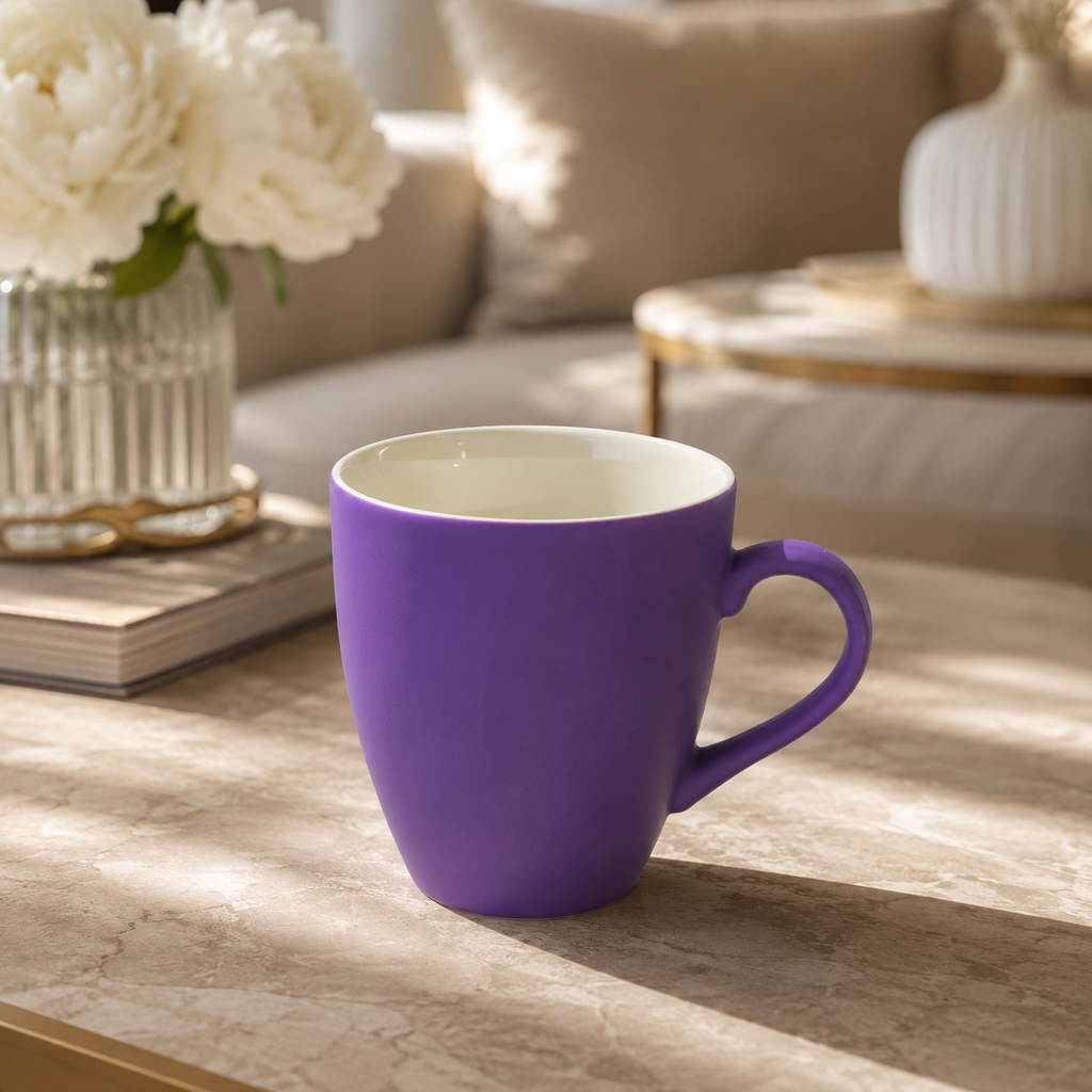 Purple Ceramic Style Coffee Mug