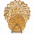 Luxury Faceted Crystal Decorative Plate – Elegant Statement Tableware