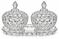 Luxury Crystal Candy & Serving Bowl Set with Ornate Tray – Elegant Tabletop Collection