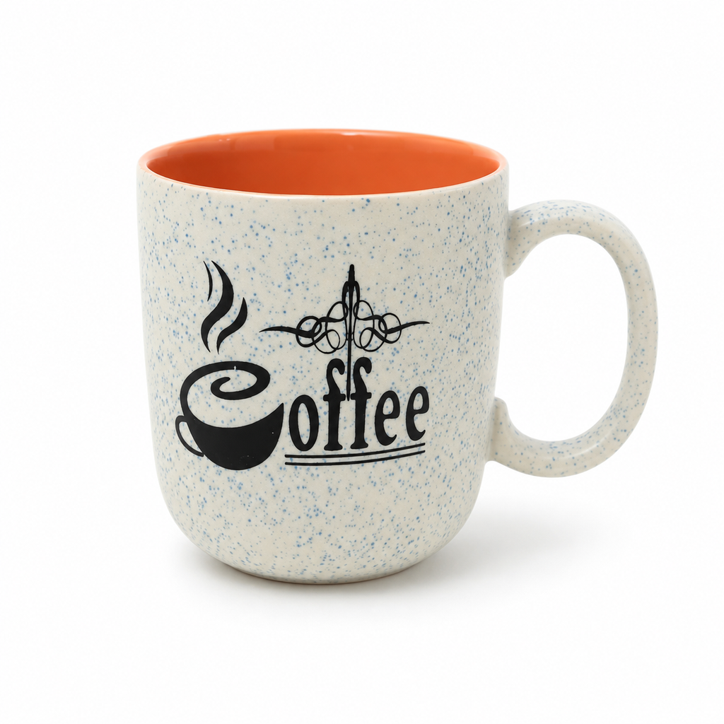 Ceramic Coffee Mug with Printed Design – Stylish Tea Cu
