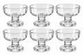 Luxury Clear Glass Dessert Bowls – Elegant Footed Serving Set