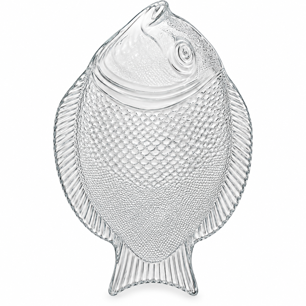 Elegant Crystal Fish Serving Tray – Luxury Decorative Tableware